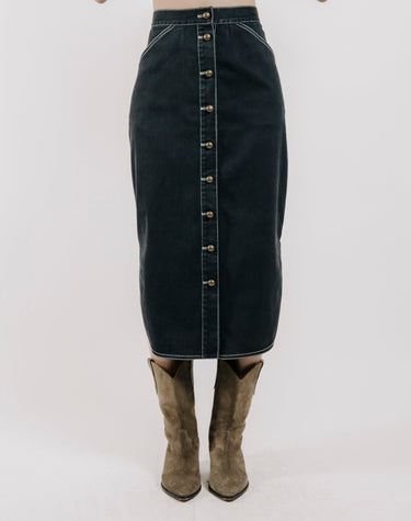 Love The Label Apolline Midi Skirt in Pagent Blue