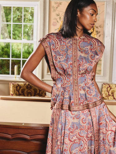 Love the Label Arden Top in Lucent Lights Print