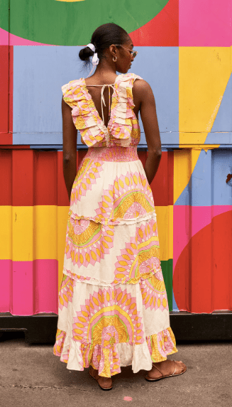 Love The Label Azalea Dress in Sunrise Floral - Estilo Boutique