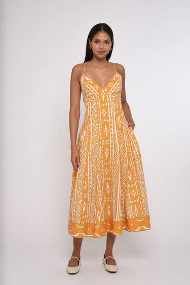Love the Label Fiorella Maxi Dress in Bowen Deco Print