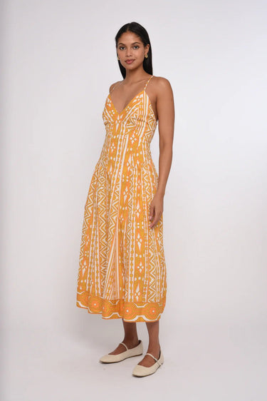 Love the Label Fiorella Maxi Dress in Bowen Deco Print