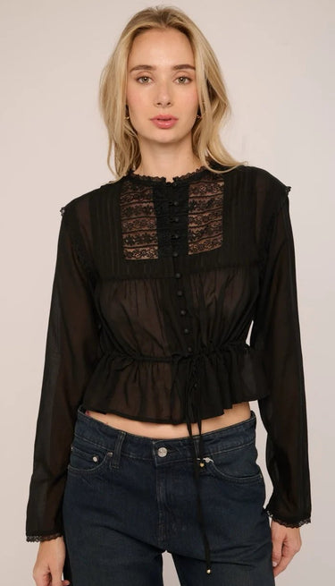 Love the Label Hadley Top in Black
