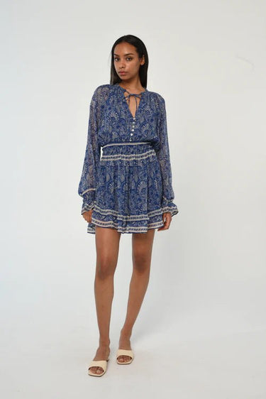 Love The Label Juliet Mini Dress in Arabesque Print