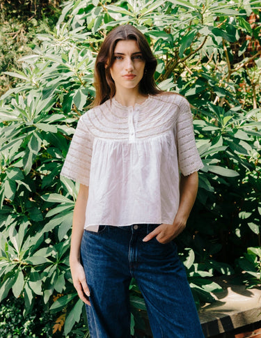 Love the Label Katrina Top in White Swan