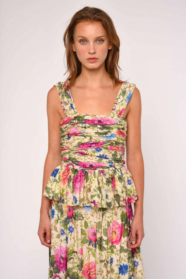 Love The Label Kendra Top in Milla Floral Print