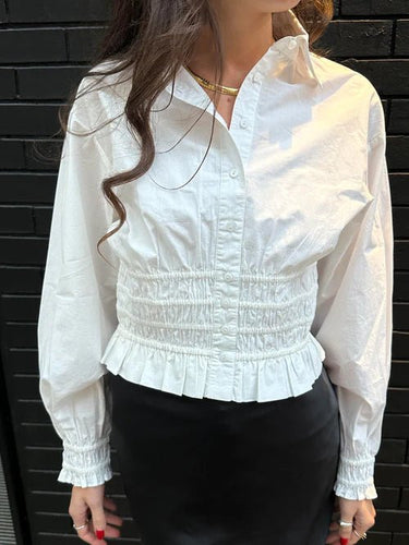 Love The Label Rolo Top in White