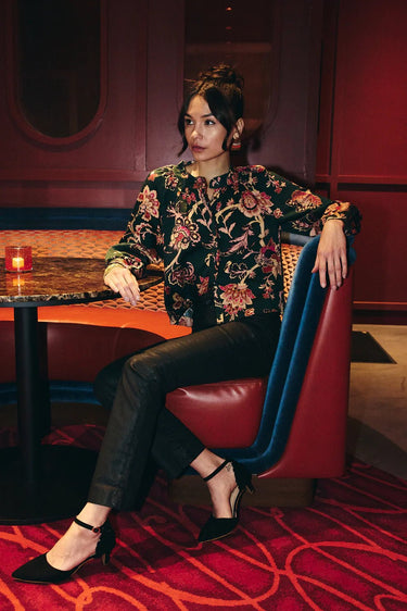 Love The Label Scarlet Top in Leonie Floral Print - Estilo Boutique