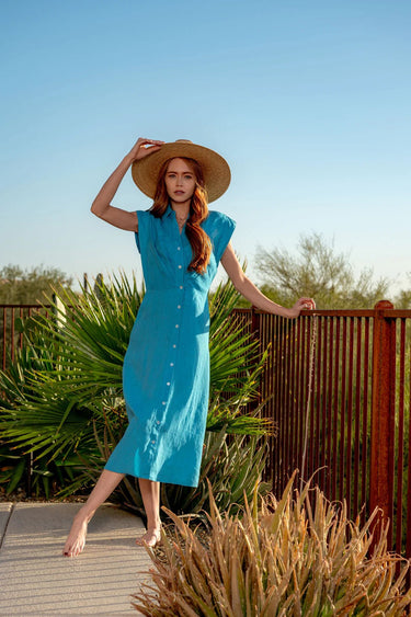 Love the Label Simmons Dress in Maui Blue