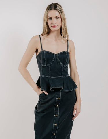 Love The Label Tabitha Top in Pagent Blue