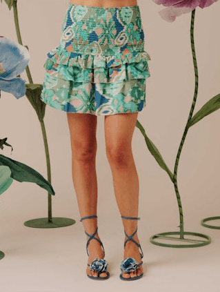 Love The Label Vera Skirt in Symphonic Ikat - Estilo Boutique