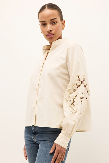 Marie Oliver Alden Top in Alabaster