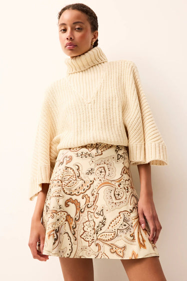 Marie Oliver Annika Popover Turtleneck in Ivory