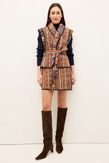 Marie Oliver Bowie Reversible Vest in Kismet