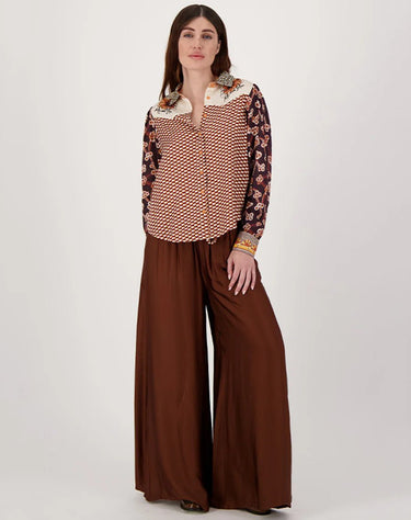 Me369 Grace Cropped Shirt in Sunset