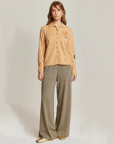 Me369 Serenity Button Knit Shirt in Rodeo