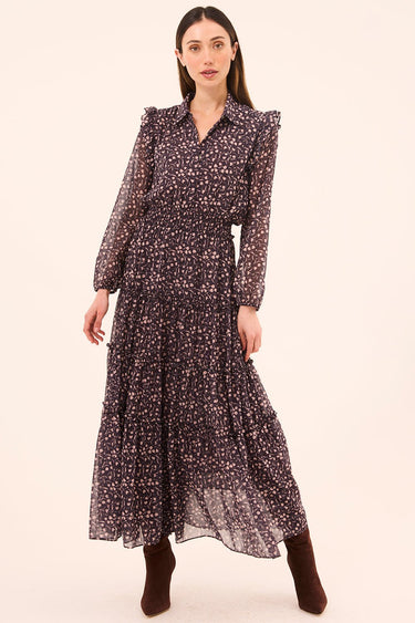Misa Ahreana Dress in Tulipina - Printed Chiffon