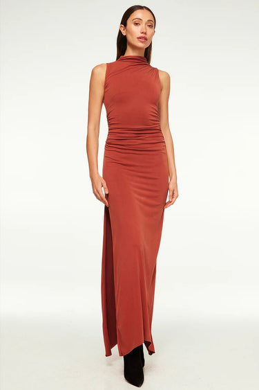Misa Athena Dress in Brick - Estilo Boutique