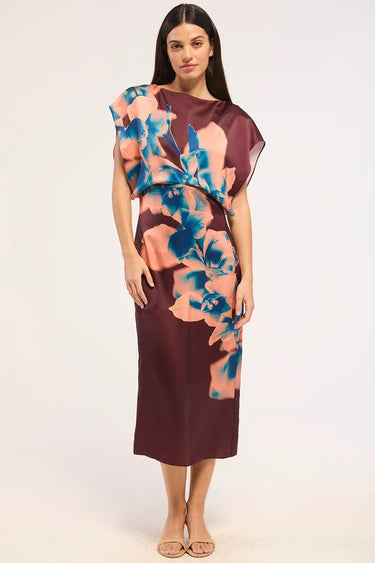 Misa Lenny Dress in Cerulean Orchid
