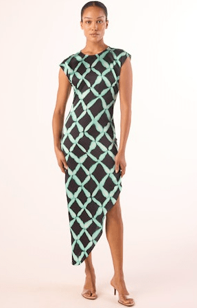 Misa Lydia Dress in Printed Lattice