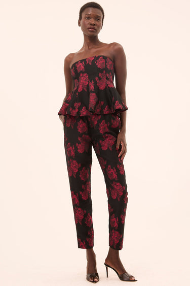 Misa Piper Top in Midnight Rose
