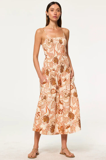 Misa Roxie Dress in Summer Batik Poplin