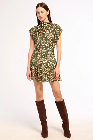 Misa Sandy Dress in Firefly Olv