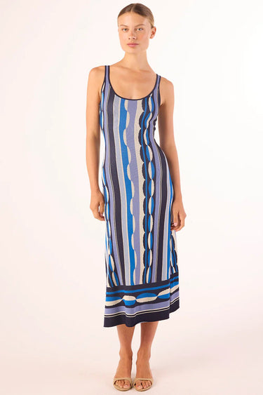 Misa Tali Dress in Geo Stripe Knit