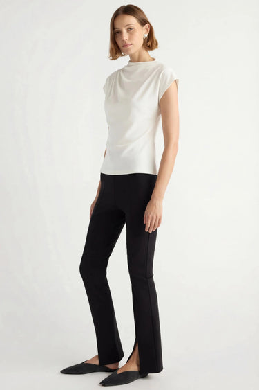 Modern Citizen Kenny Asymmetric - Neck Tee in White