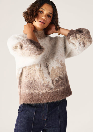 MOS Colette Knit Jumper in Mocha