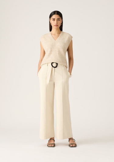 MOS Lis Wide Leg Pants in Ivory