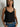 Nation Annie V Neck Top in Jet Black