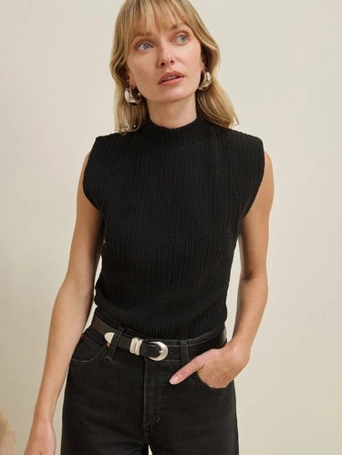 Nation Bailey Top in Jet Black