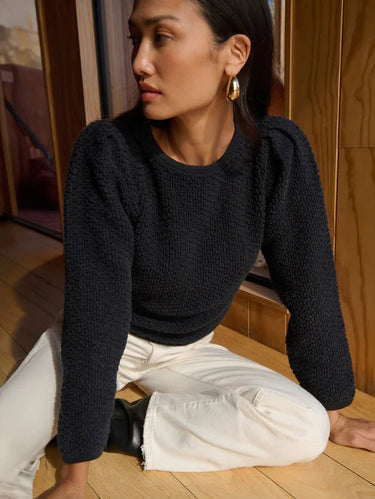 Nation Etta Lace Popover in Jet Black