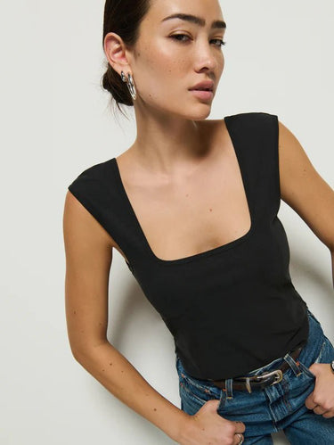 Nation Gemi Tank in Jet Black - Estilo Boutique