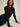 Nation Gina Slim Mock Neck in Jet Black