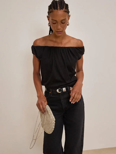 Nation Lily Top in Jet Black