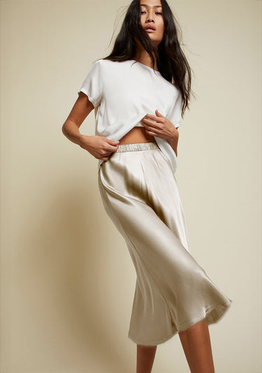 Nation Mabel Bias Skirt in Moonbeam