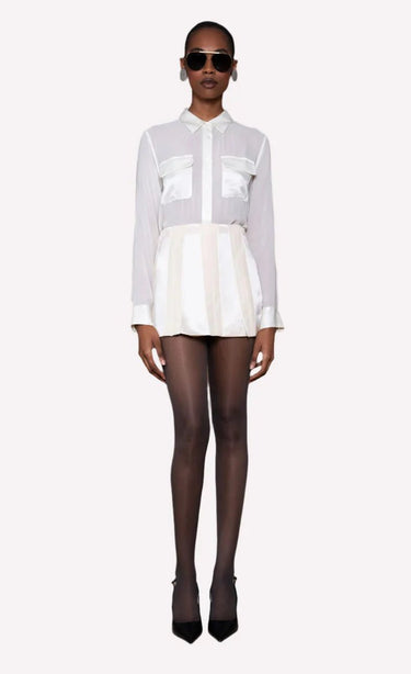 Nonchalant Aspen Skirt in Champagne - Estilo Boutique