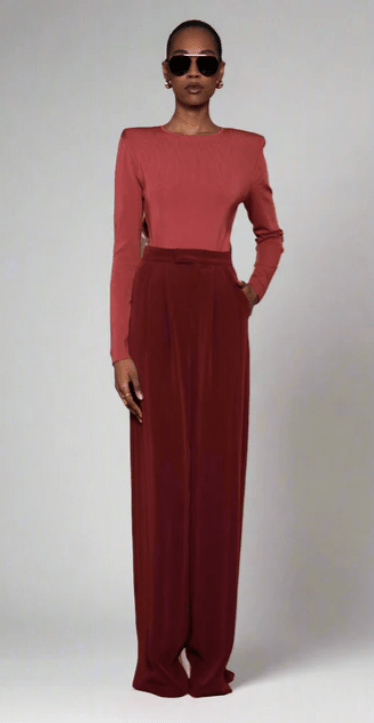Nonchalant Pace Bodysuit in Rust - Estilo Boutique