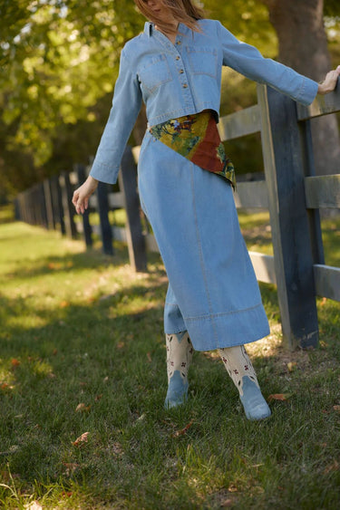 Olivia by Livro Asbury Skirt in Denim