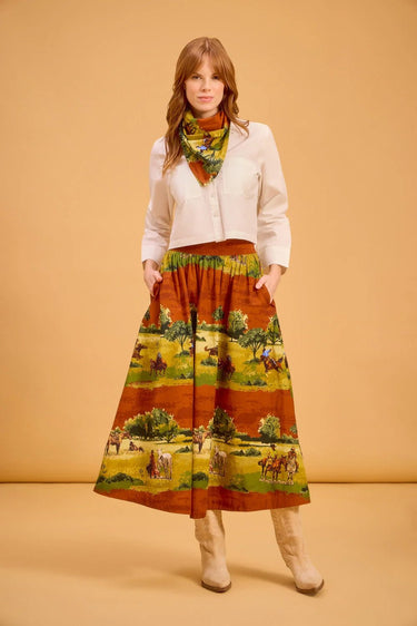 Olivia by Livro Kia Skirt in Ranching
