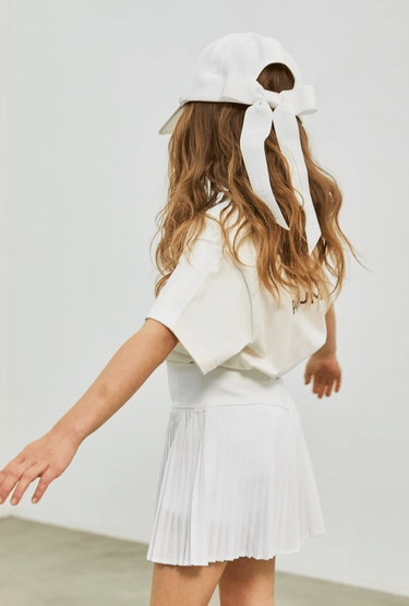 Parfum De Fit Pleat Tennis Skirt in White