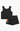 Peek Kids Flower Appliqué Cotton Tank & Shorts Set in Black - Estilo Boutique