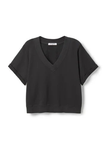 Perfect White Briggs SS Sweatshirt in Vintage Black