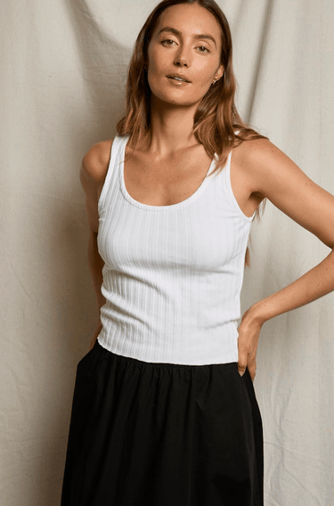 Perfect White Tee Rae Tank in White