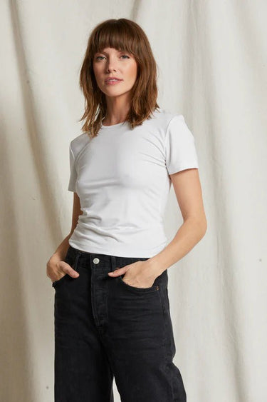 Perfect White Tee Tai Crew Tee in White - Estilo Boutique