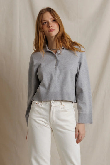 Perfect White Tee Ximena Sweater in Heather Grey