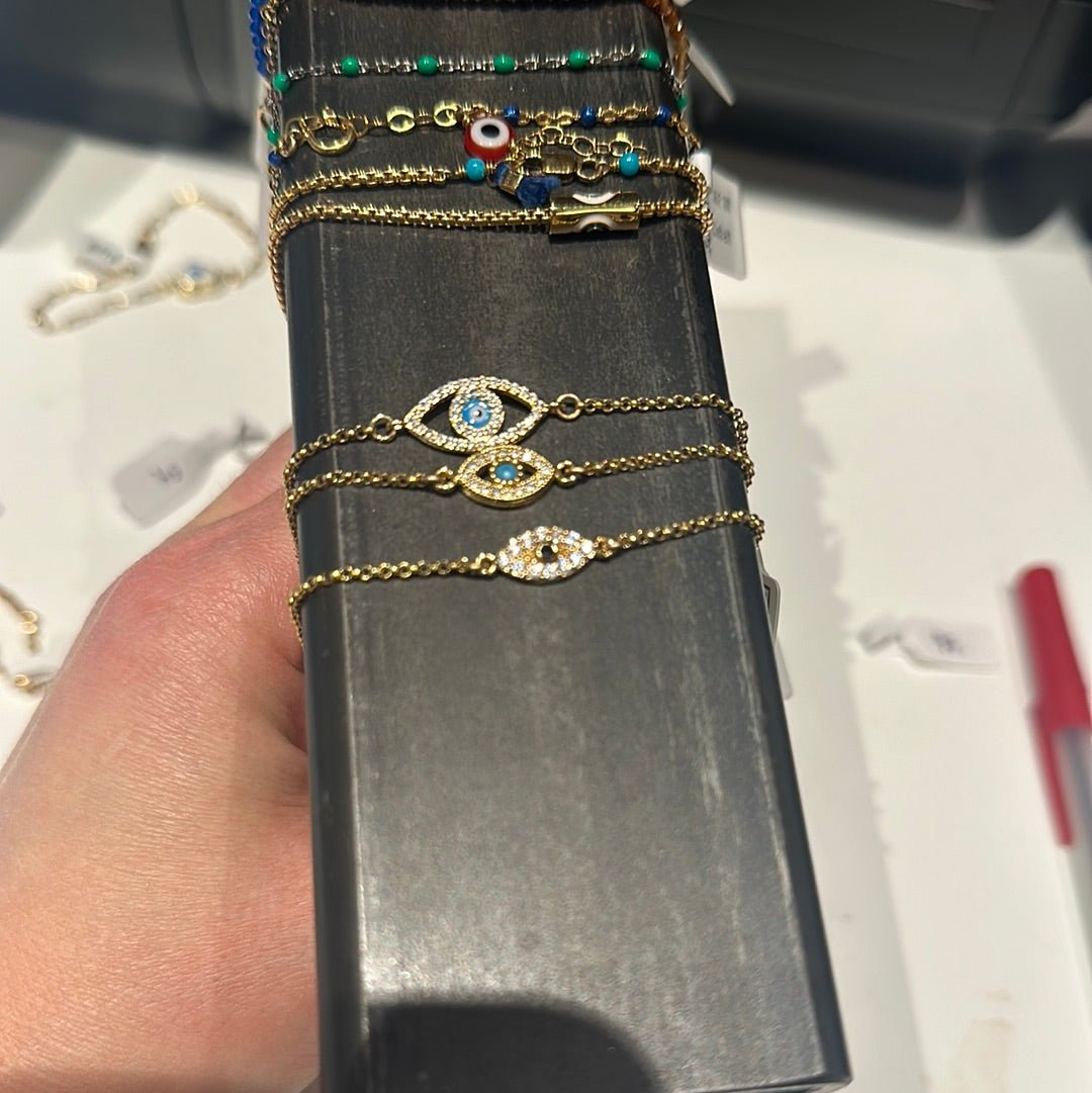 Pharao CZ Evil Eye Bracelet - Estilo Boutique