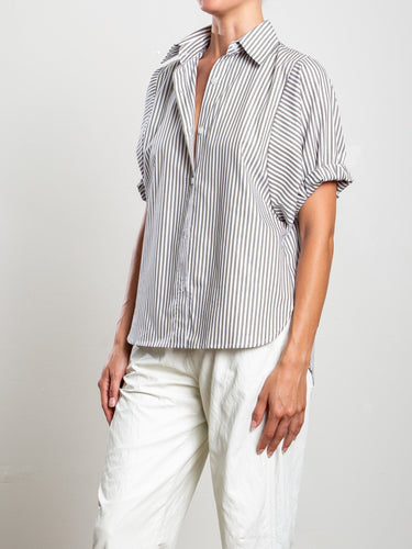 Pharaoh Claude Shirt Stripe in Olive