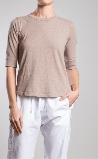 Pharaoh Giada Slim Crew in Supima Slub in Foundation